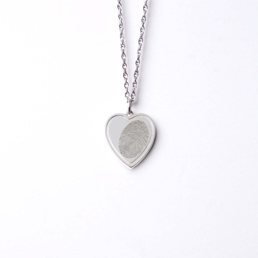 Heart Fingerprint Pendant - Blake