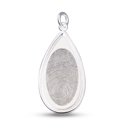 Teardrop Fingerprint Pendant